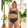Soutien gorge coques light Jungle du Soir Vert Minuit