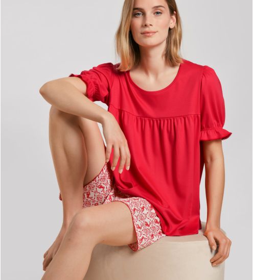Pyjama short Easter Nights Red Glow