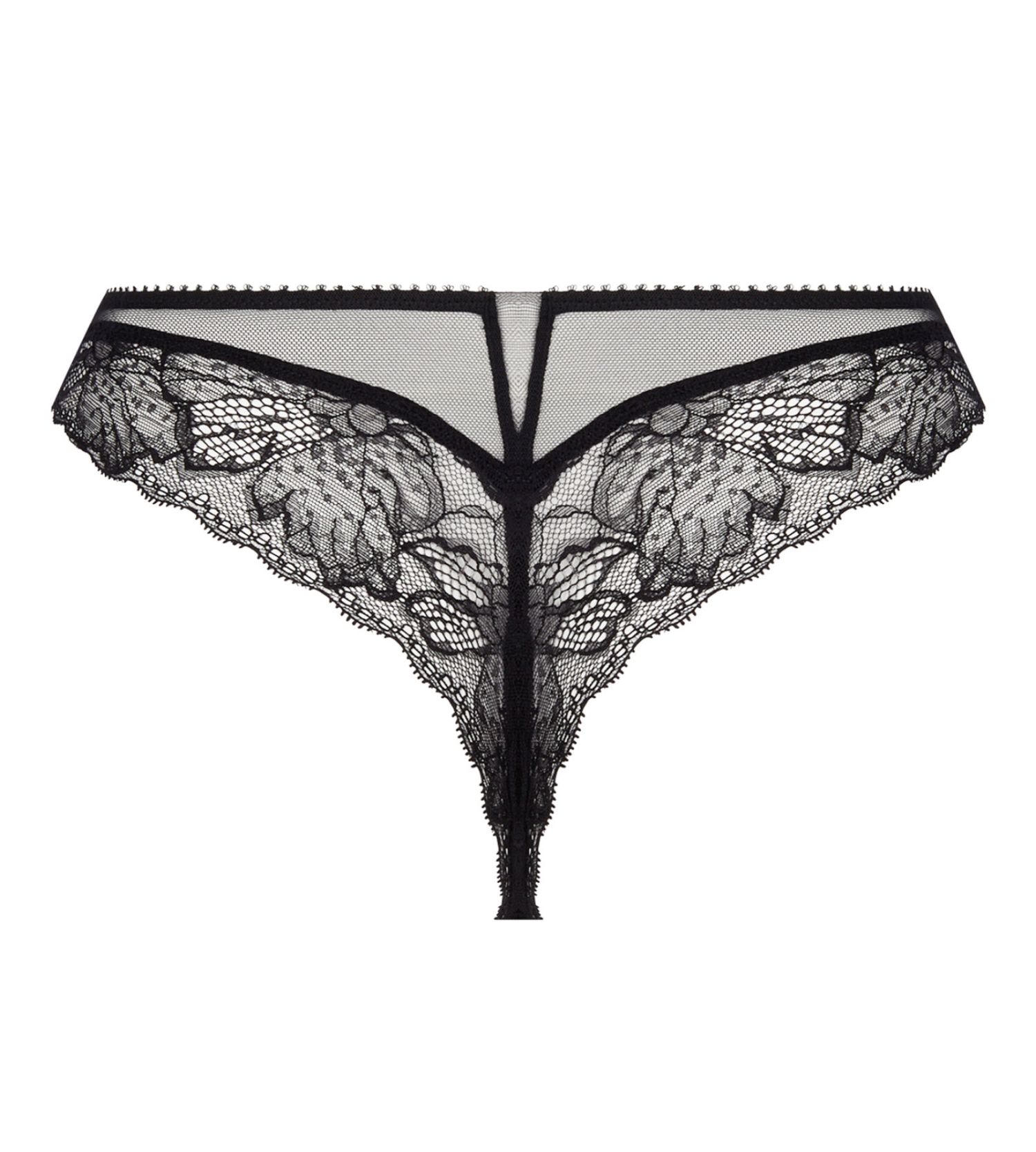 String Lise Charmel Antinea Modèle Rosace En Fleur - Taille 38, Couleur Perle Blush, Neuf Avec étiquettes