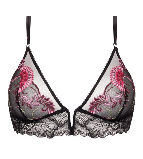 Soutien gorge sans armatures Floraison Passion Safran Rose