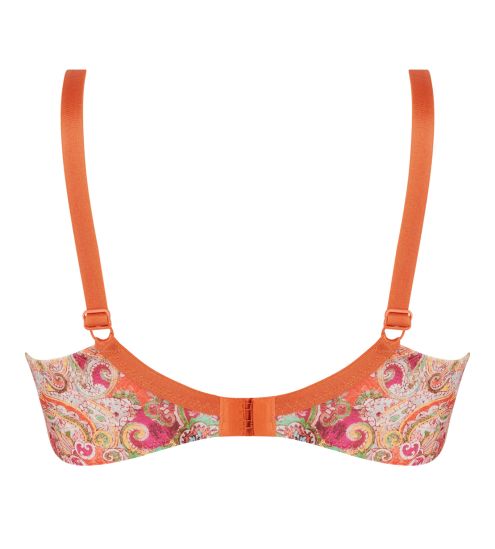Soutien gorge armature Cachemire en Fete Orange