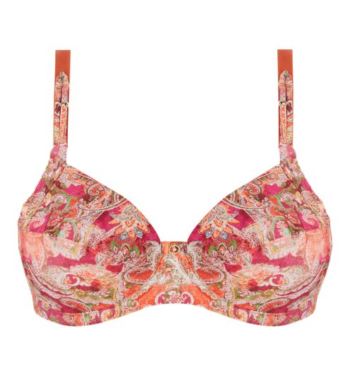 Soutien gorge armature Cachemire en Fete Orange