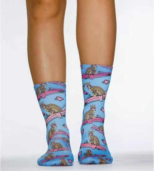 Chaussettes Femme Pink Car