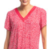Robe manche courte Senorette Rouge Fraise