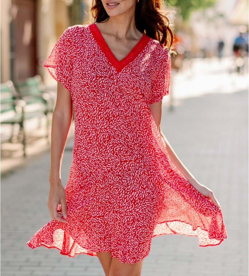 Senore Senore Strawberry Kurzes Kanalkleid