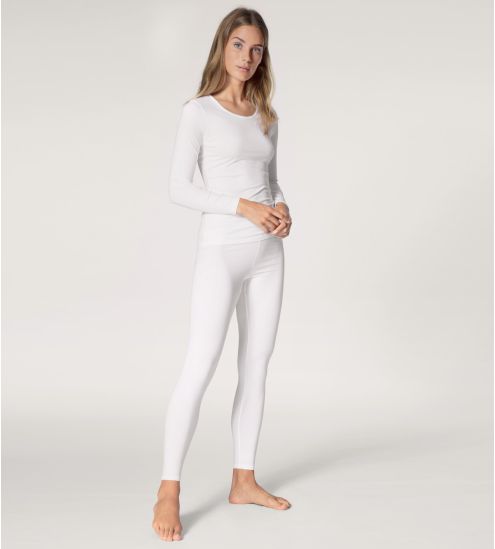 Chemise en coton Calida pour femme Blanc