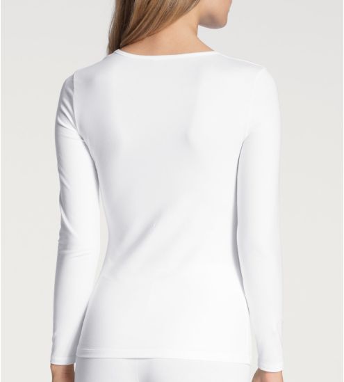 Chemise en coton Calida pour femme BLANC 01