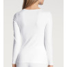 Chemise en coton Calida pour femme Blanc