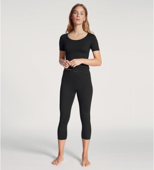 Leggings 3/4 Supima Natural Comfort Noir