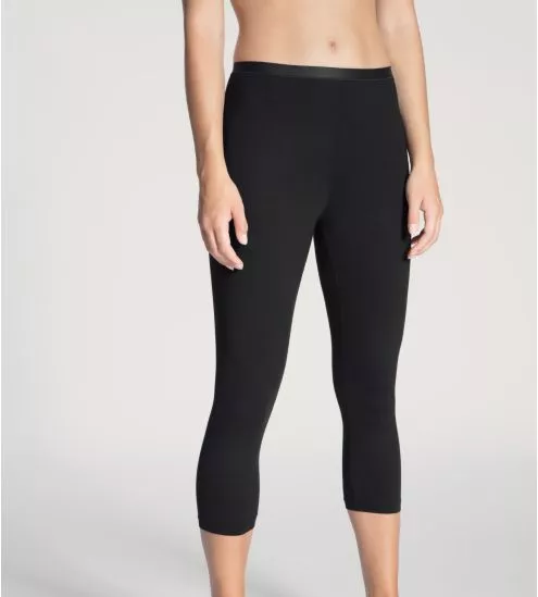 Leggings 3/4 Supima Natural Comfort Noir