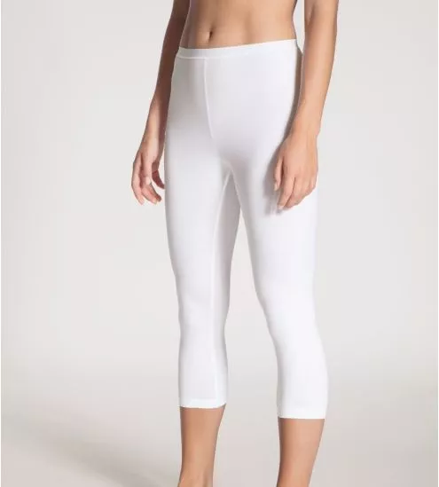 Leggings 3/4 Supima Natural Comfort Blanc