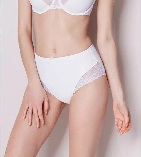 Culotte haute ventre plat Délice BLANC