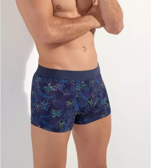 Boxer Maldives Navy Print