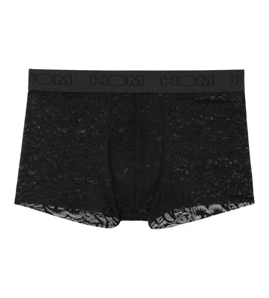 Boxer Free Cut Lace Noir