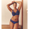 Soutien gorge décolleté plongeant Wish Bleu Électrique