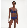 Soutien gorge décolleté plongeant Wish Bleu Électrique