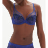 Soutien gorge décolleté plongeant Wish Bleu Électrique
