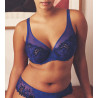 Soutien gorge décolleté plongeant Wish Bleu Électrique