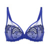 Soutien gorge décolleté plongeant Wish Bleu Électrique