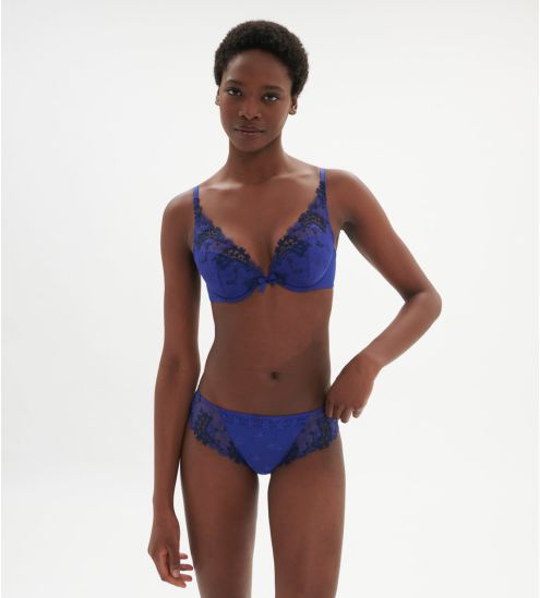 Soutien gorge push up triangle Wish Bleu Électrique