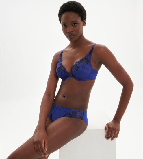 Soutien gorge push up triangle Wish Bleu Électrique