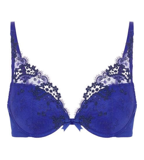 Soutien gorge push up triangle Wish Bleu Électrique