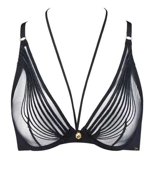 Soutien-gorge triangle Sumptuous Waves Smoky Attraction x Cindy Brunat