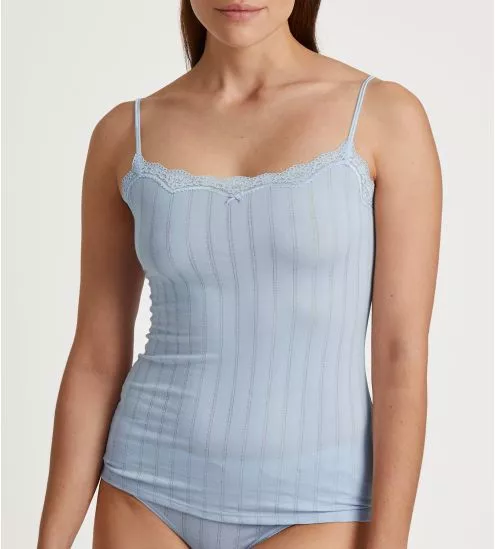 Top fines bretelles Etude Toujours Artic Ice Bleu