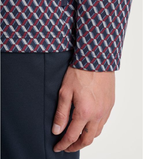 Pyjama boutonné homme Relax Imprint Mars Red