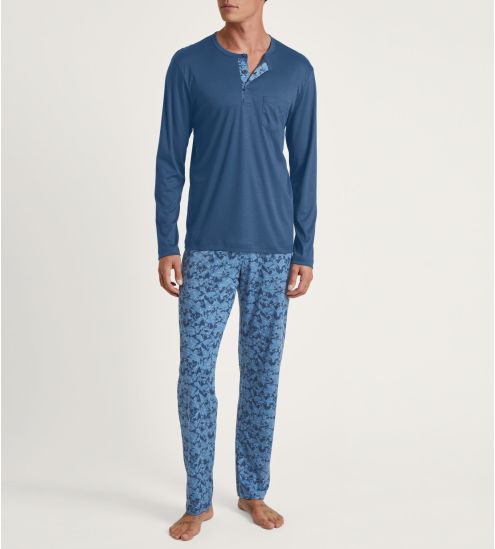 Pyjama long homme Relax Superlight Saragossa Blue