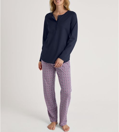 Pyjama avec boutons Lovely Nights Peacoat Blue
