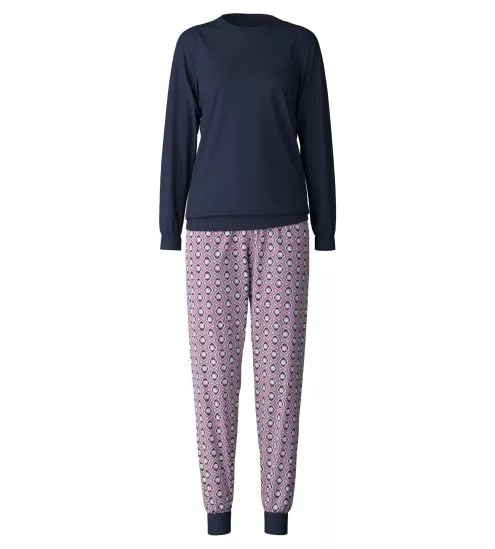 Pyjama avec bords resserrés Lovely Nights Peacoat Blue
