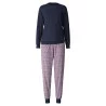 Pyjama avec bords resserrés Lovely Nights Peacoat Blue