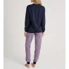 Pyjama avec bords resserrés Lovely Nights Peacoat Blue