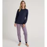 Pyjama avec bords resserrés Lovely Nights Peacoat Blue