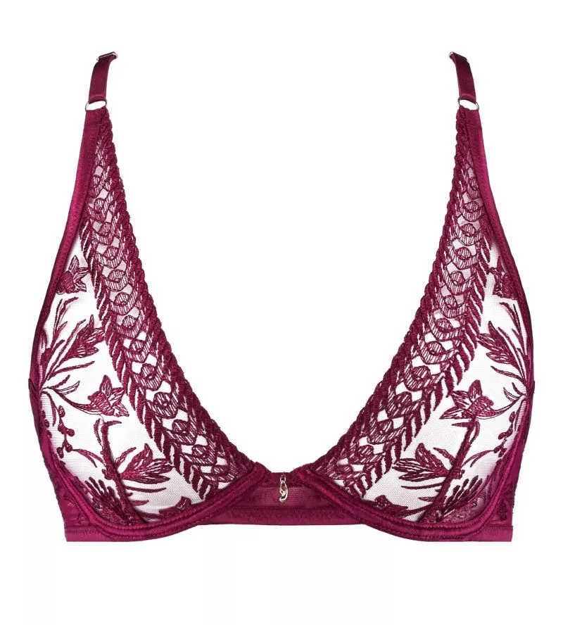 Soutien gorge triangle plunge Magnetic Spell Crimson Red