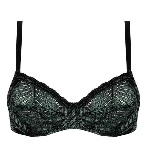 Soutien gorge armature Jungle du Soir Vert Minuit