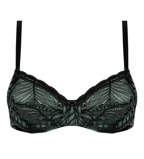 Soutien gorge armature Jungle du Soir Vert Minuit