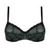 Soutien gorge armature Jungle du Soir Vert Minuit