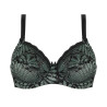 Soutien gorge armatures bien être Jungle du Soir Vert Minuit