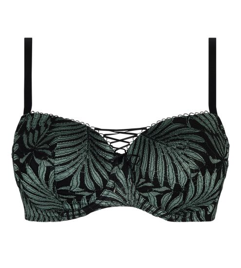 Soutien gorge coques light Jungle du Soir Vert Minuit