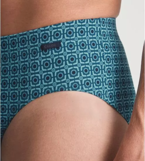 Slip en coton Supima GRAFIC COTTON Storm Blue