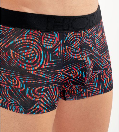 TANZANIA BOXER TRUNK P004 Black Print NOIR
