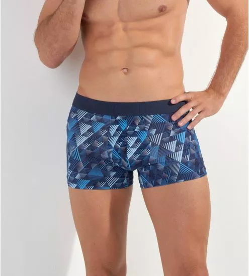 MEKONG BOXER I0BI Blue Print BLEU