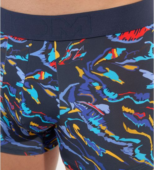 BALI BOXER P0RA Navy Print BLEU