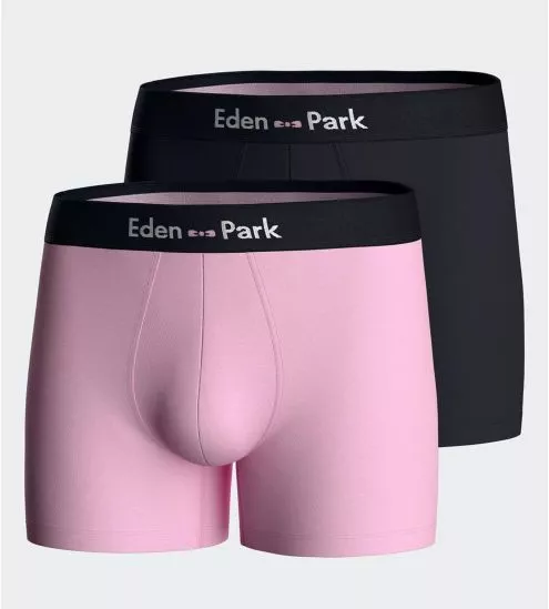Lot de 2 boxers unis Rose Marine