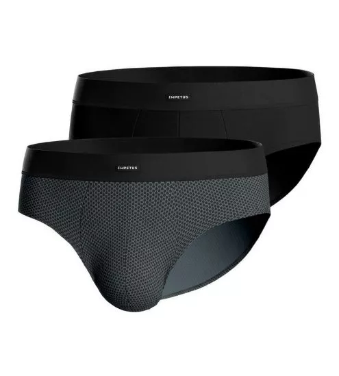 Lot de 2 slips ceinture confort Bleu