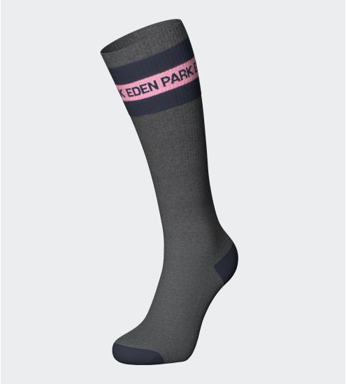 Chiné graue Baumwollsocken