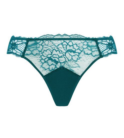 Tanga Sublime en dentelle Vert Princesse