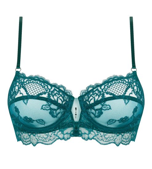 Soutien gorge corbeille Sublime en dentelle Vert Princesse